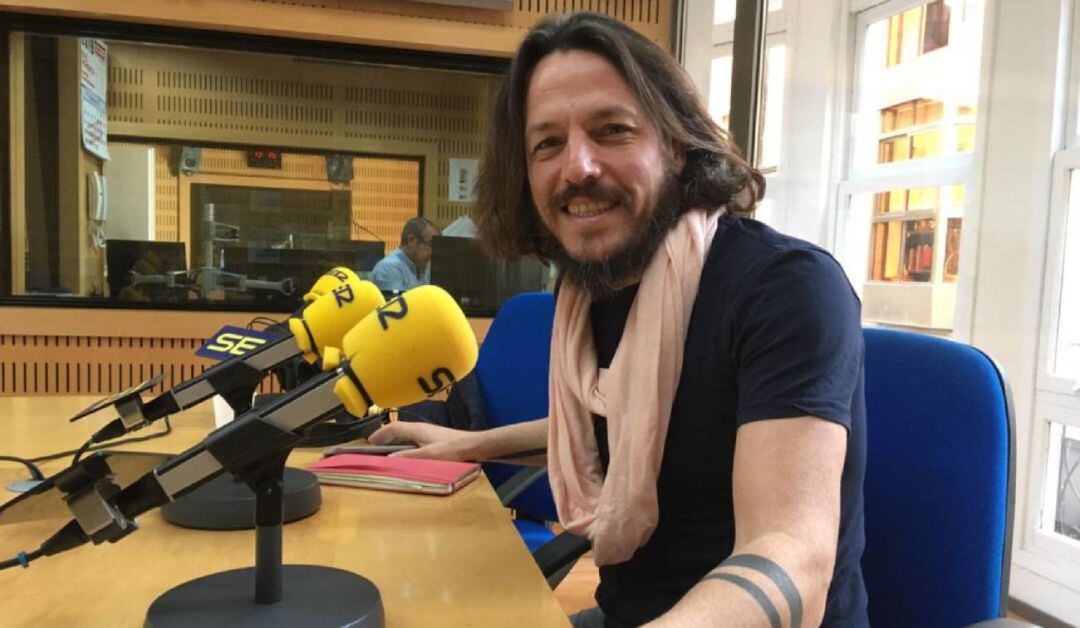 Foto de archivo de Jesus de la Peña en los estudios de Radio Murcia Cadena SER