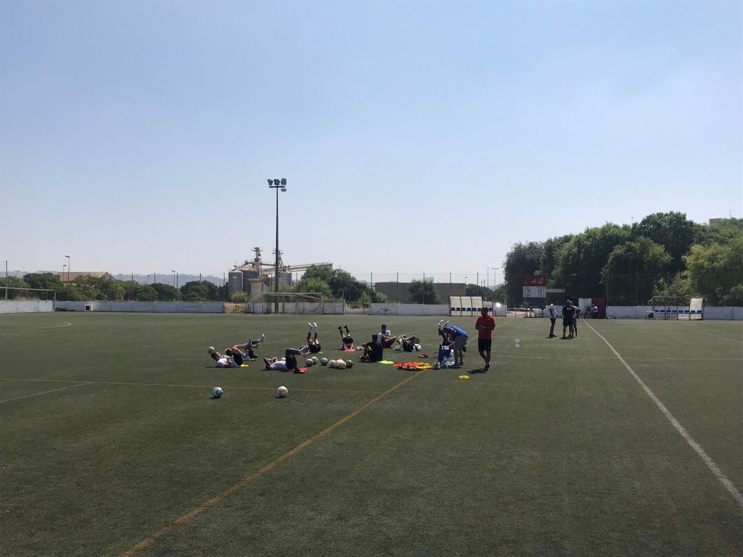Imatge del primer entrenament del CF Reus