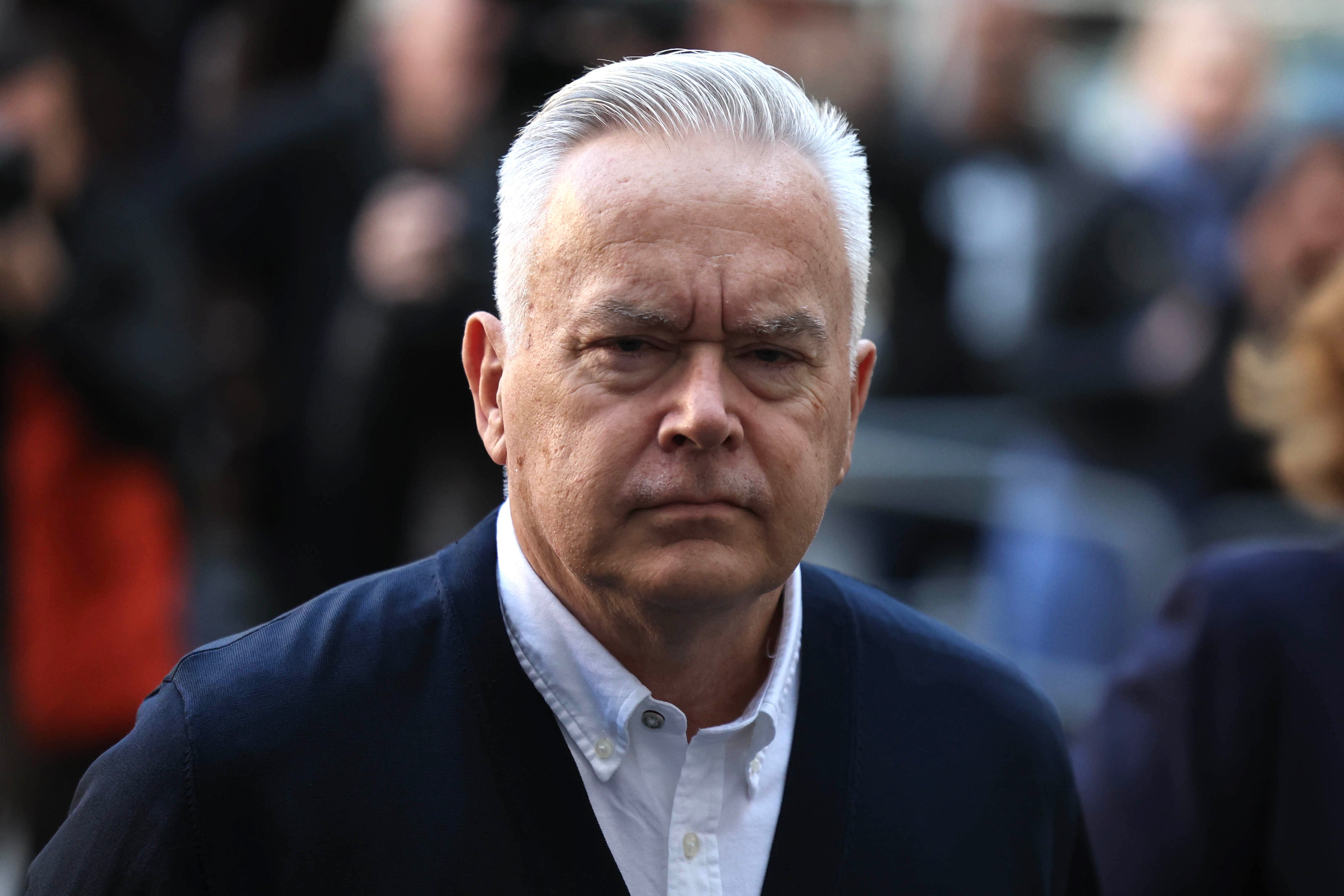 Huw Edwards a su llegada a los tribunales de Westminster en Londres