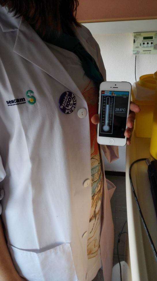 Temperatura captada a primera hora de la mañana