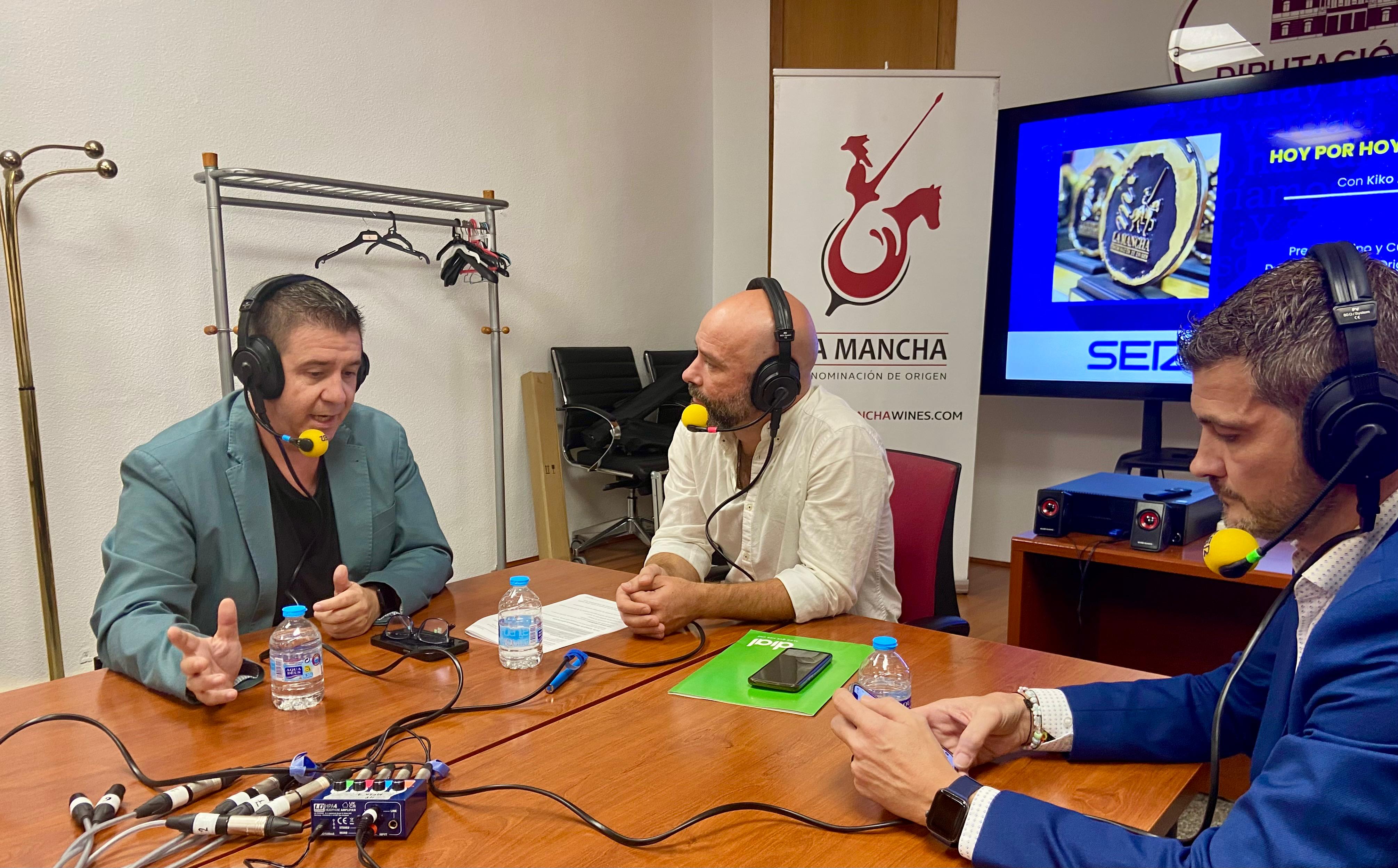 Santiago Cabañero, Kiko Aznar y Miguel Muñoz