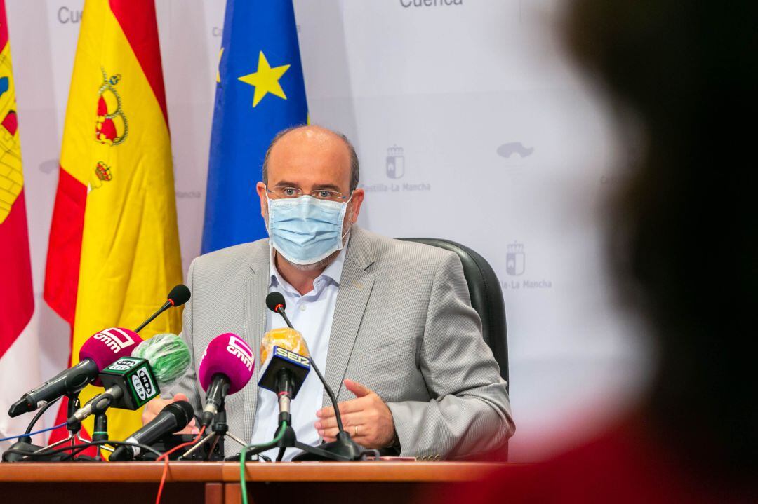 Martínez Guijarro, durante su intervención en la rueda de prensa