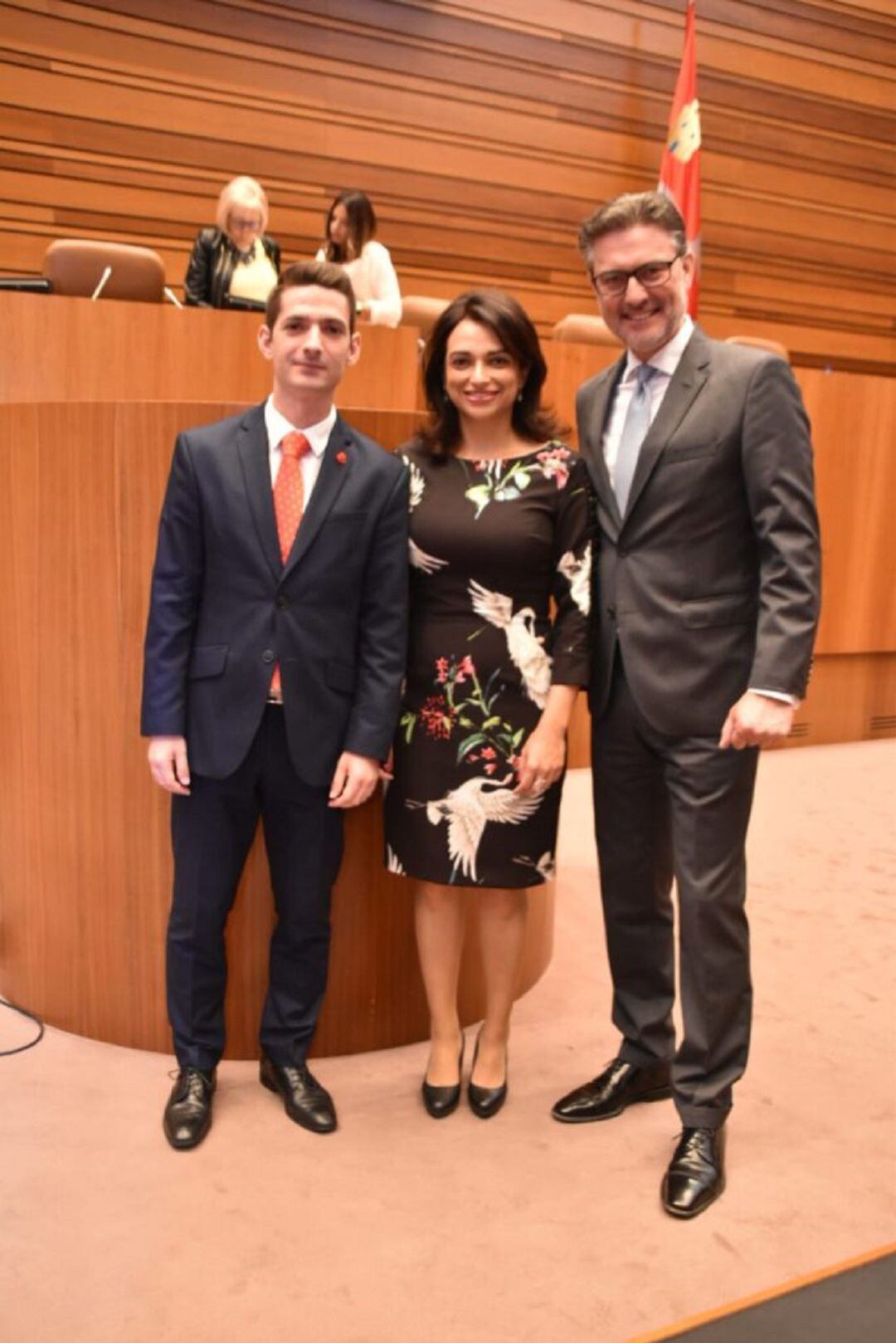 Sergio Iglesias (izq.), Alicia Palomo y José Luis Vázquez