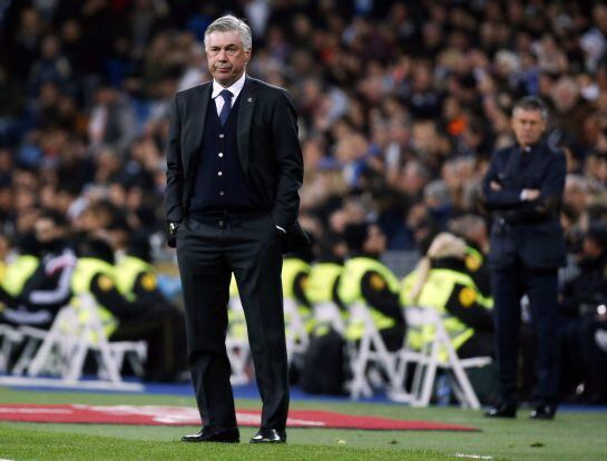 Ancelotti, en el Santiago Bernabéu