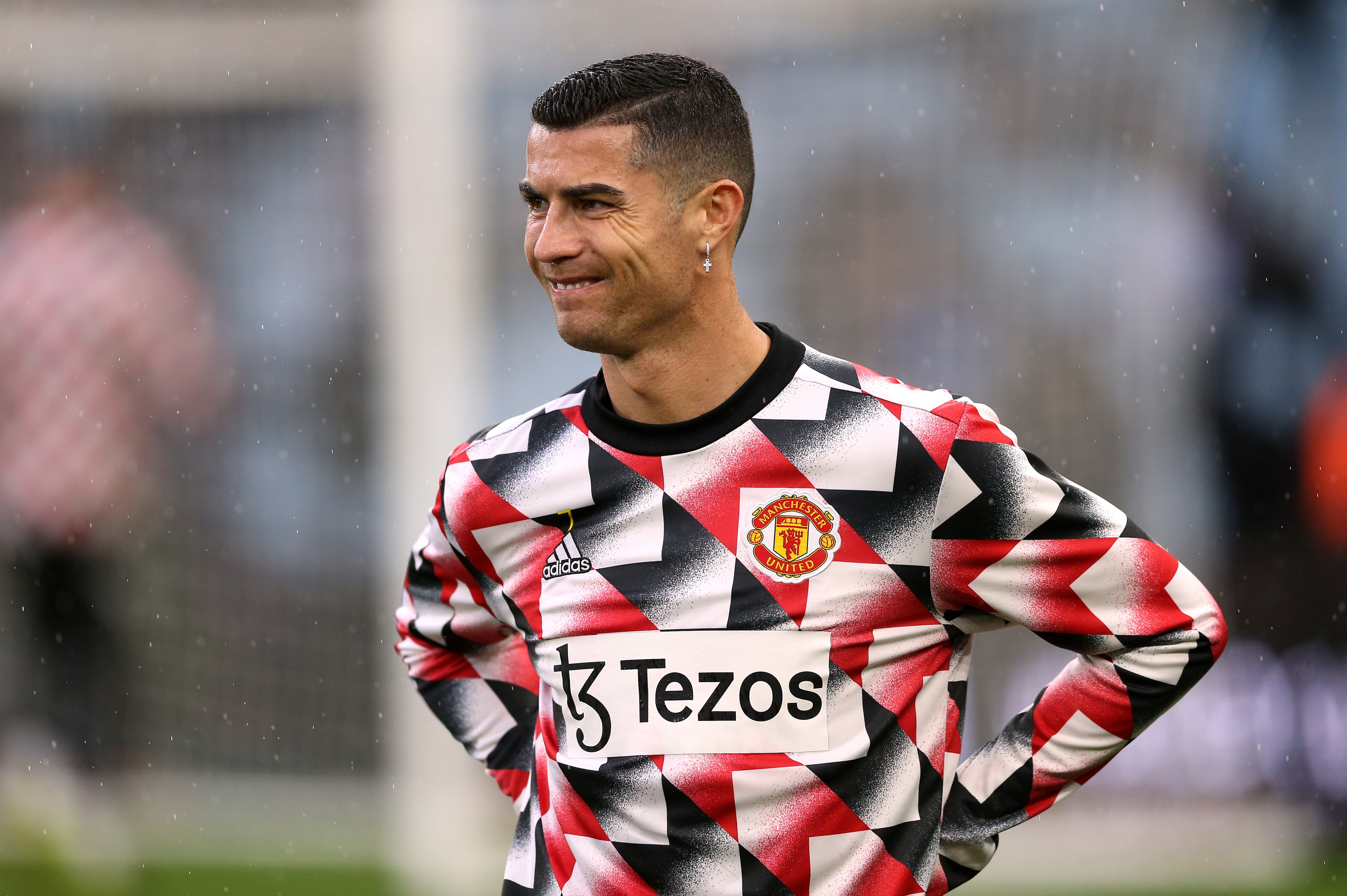 Cristiano Ronaldo, en uno de sus últimos entrenamientos con el Manchester United