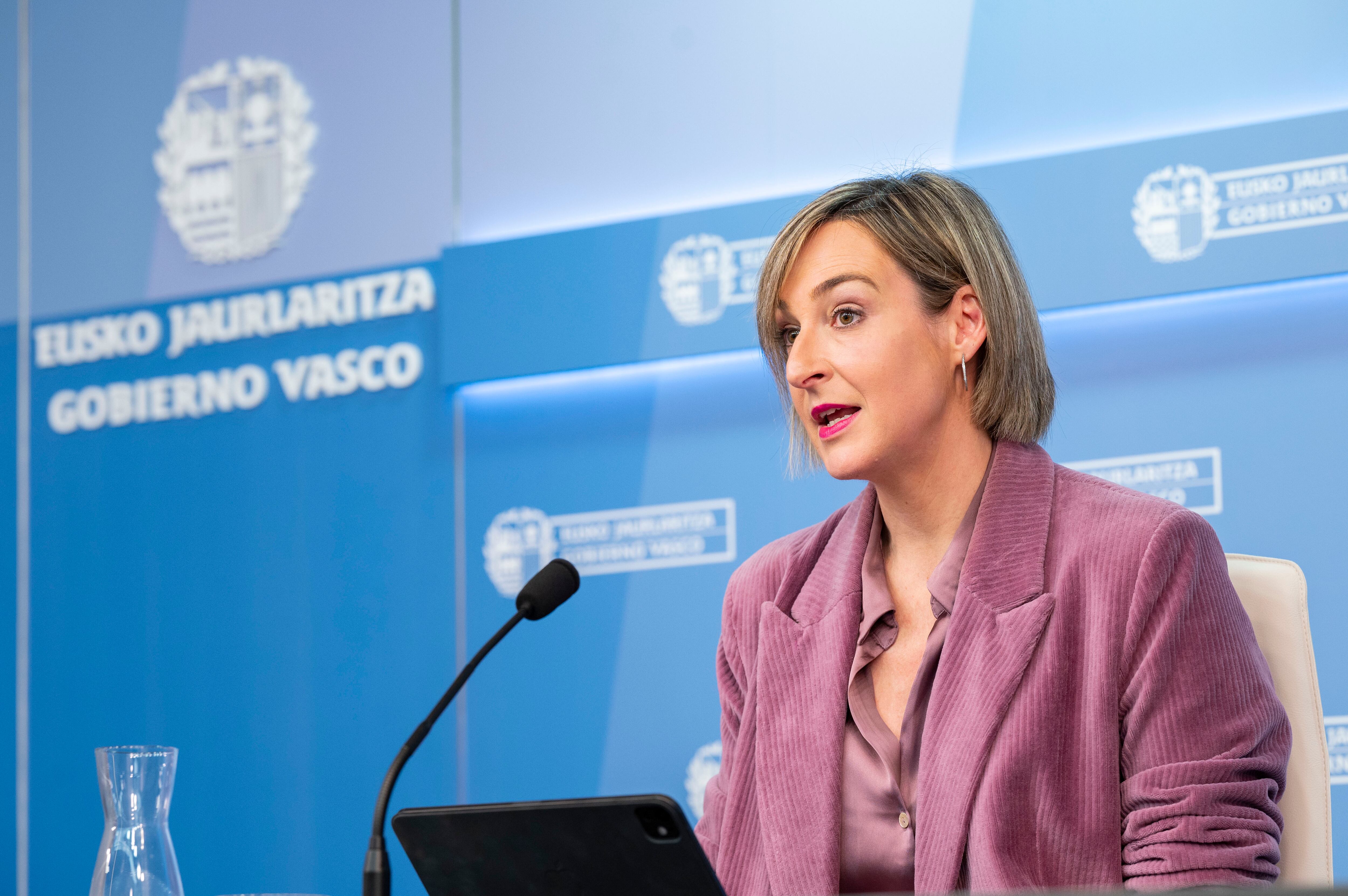 María Ubarretxena, portavoz del Gobierno vasco