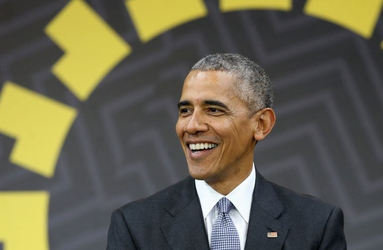 Obama durante su última rueda de prensa en el extranjero como presidente de EE.UU 