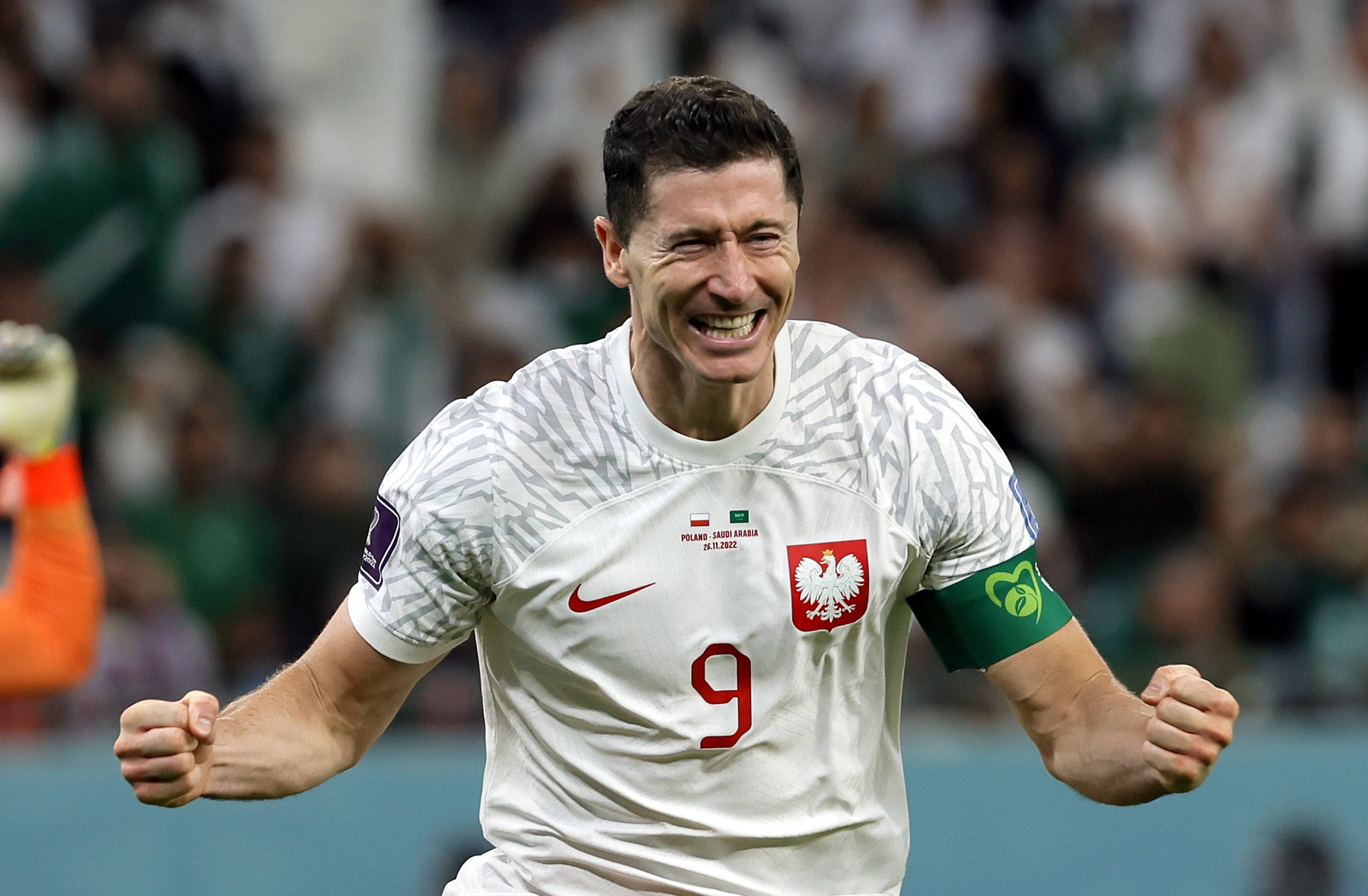 Robert Lewandowski en el Mundial de Qatar (EFE)