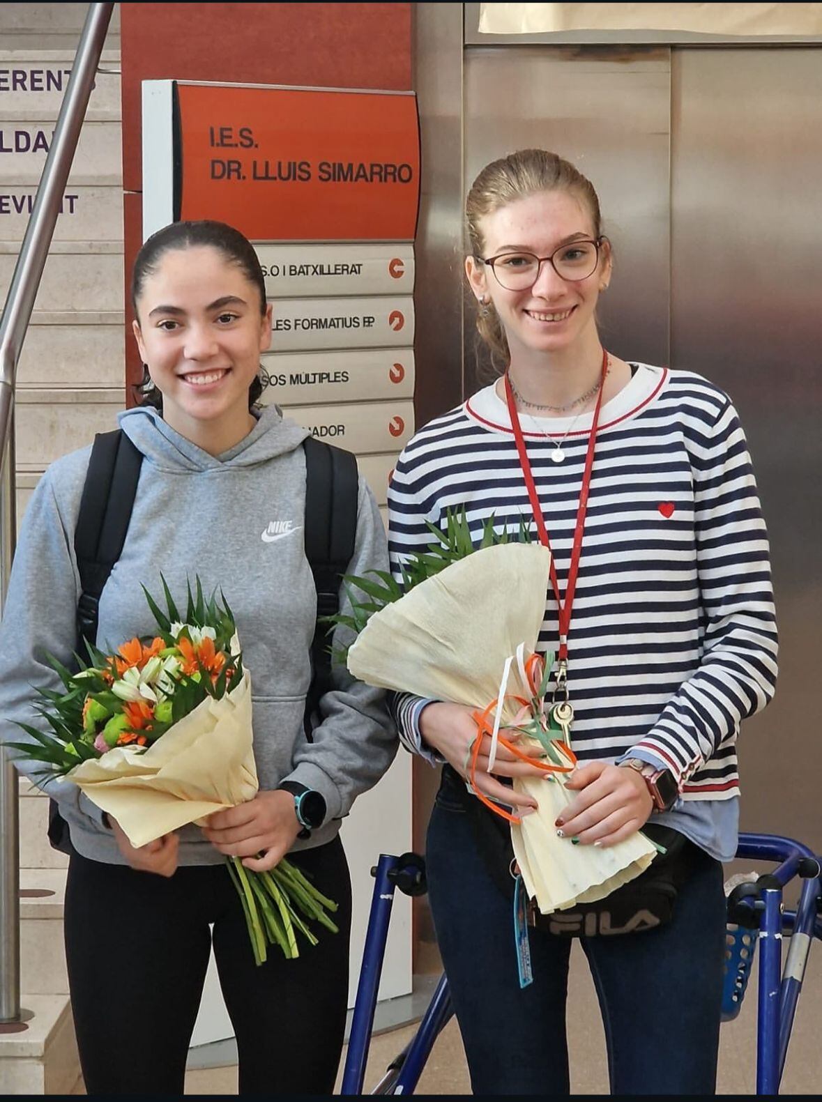 Alva y Judith (Imagen: IES Lluís Simarro)