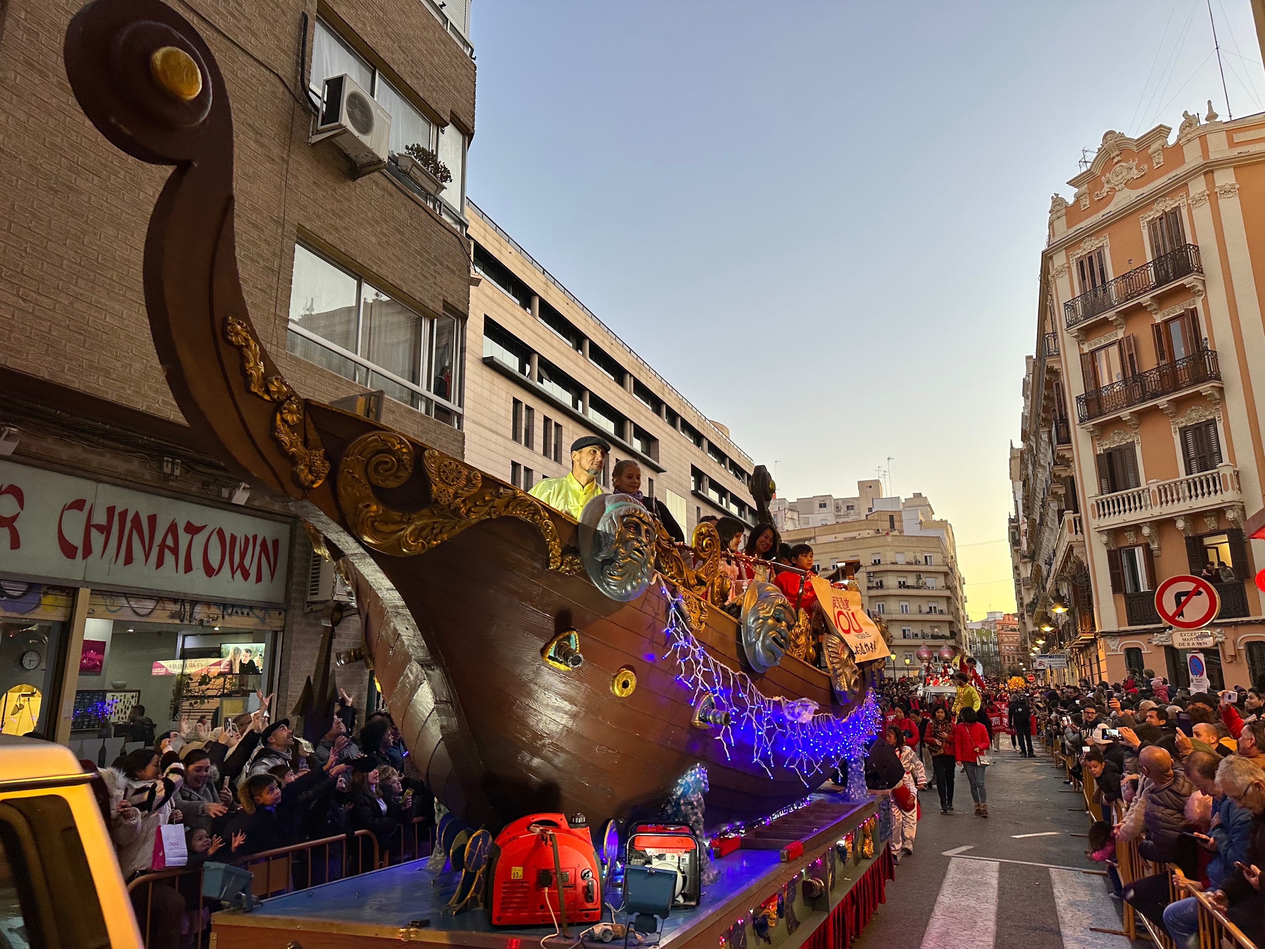 Cabalgata en València por el año nuevo chino de este 2023.