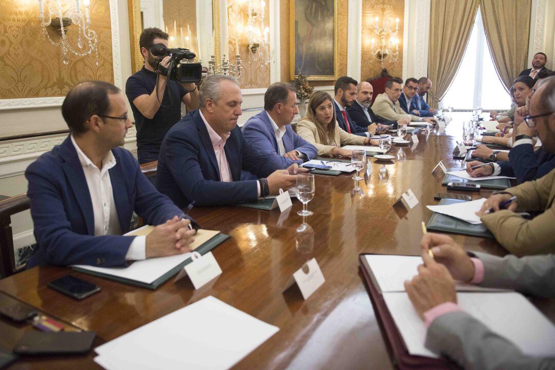 El gobierno provincial de la Diputación, presidido por Irene García.