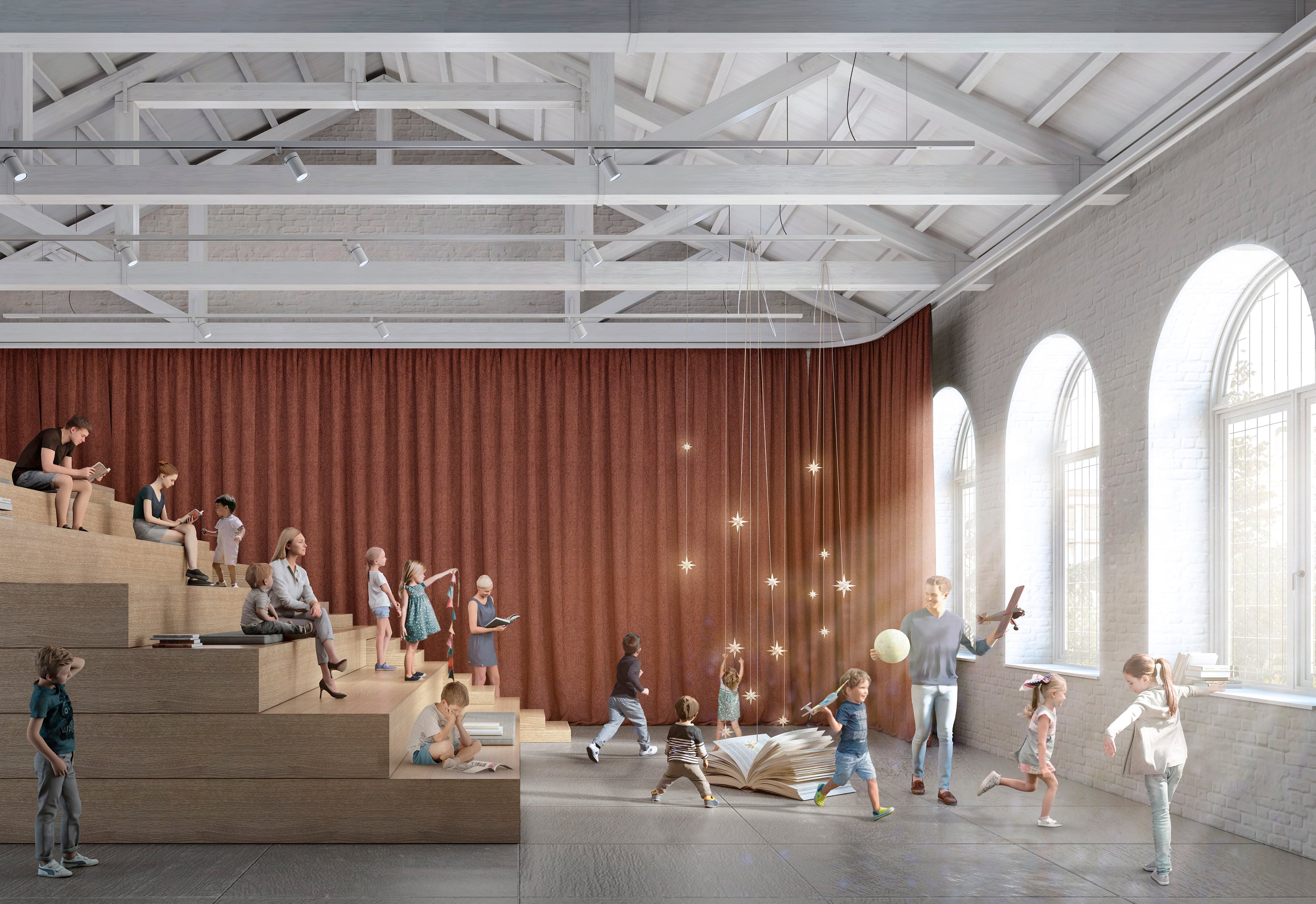 Teatro Lope de Vega de Valladolid. Sala polivalente. Imagen del proyecto de remodelación