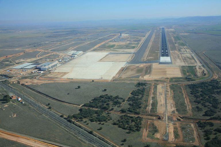 Vista aérea del aeropuerto de Ciudad Real 