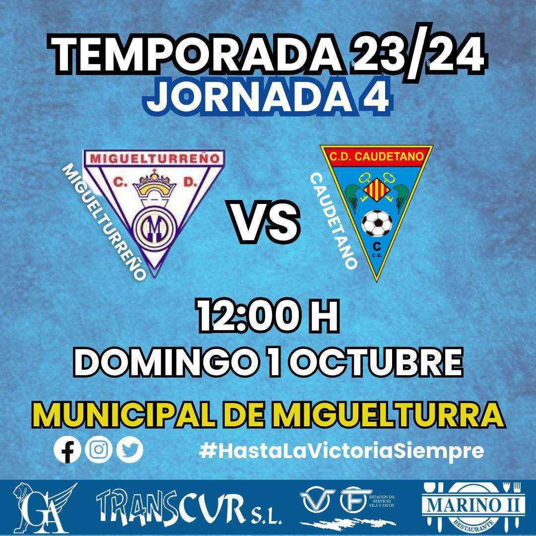 Próximo partido del Caudetano