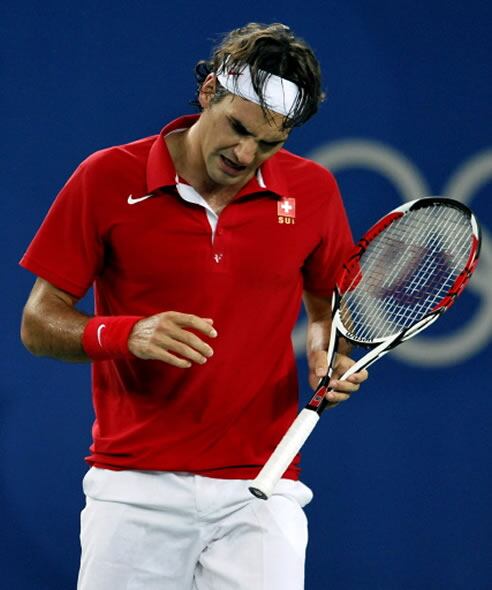 Roger Federer ha perdido por 6-4 y 7-6 ante el americano Blake