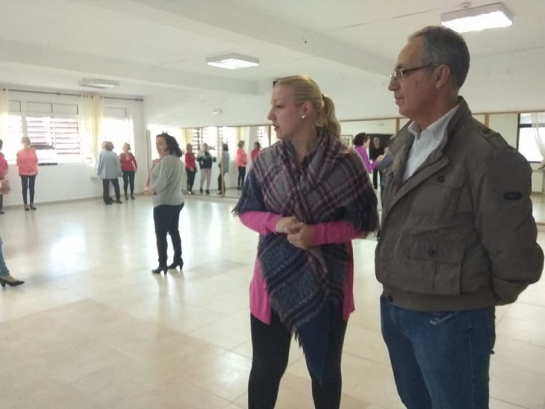 Juan Lozano, secretario local del PSOE de Algeciras en un acto sobre el área de la mujer