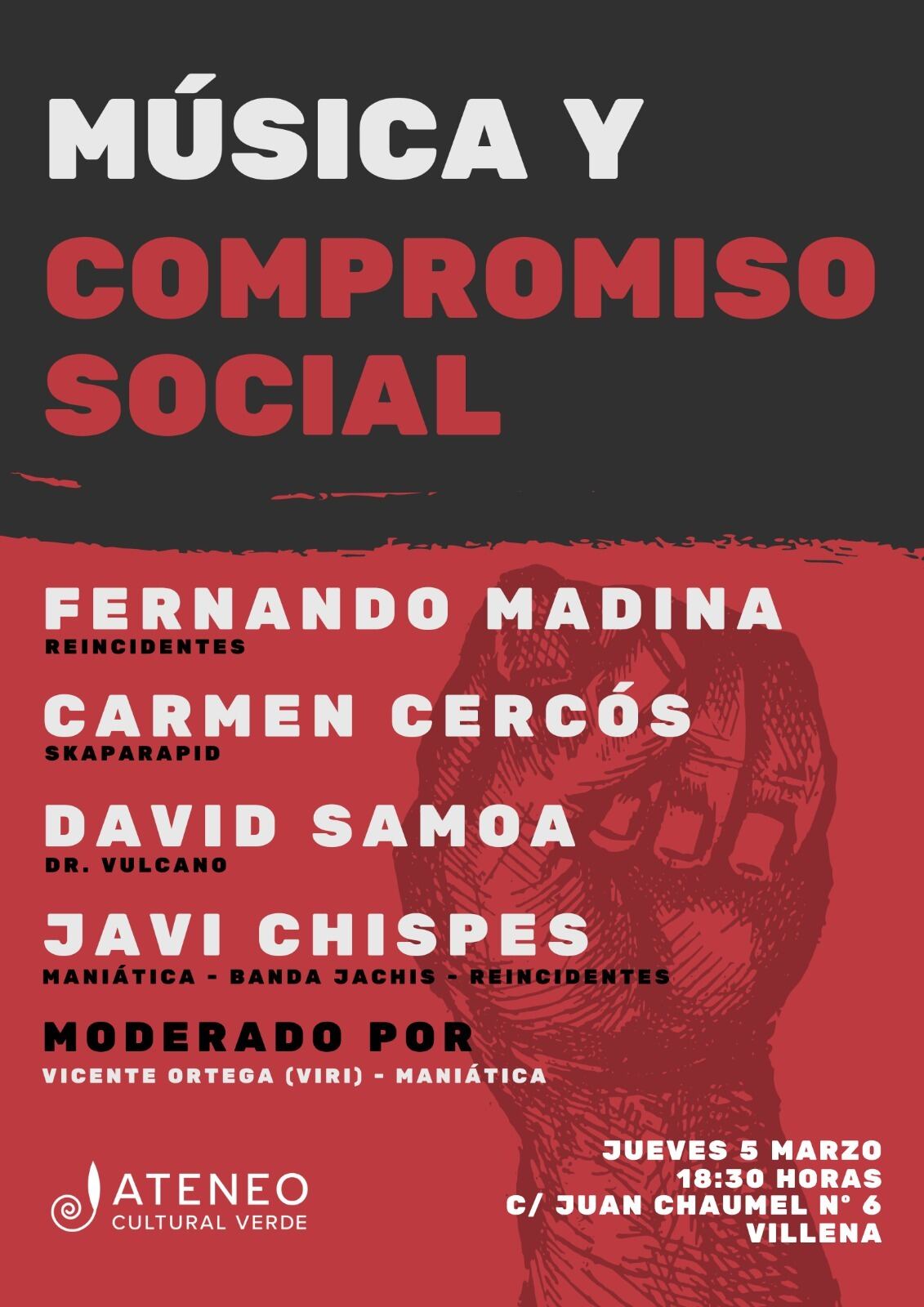 Cartel de la actividad