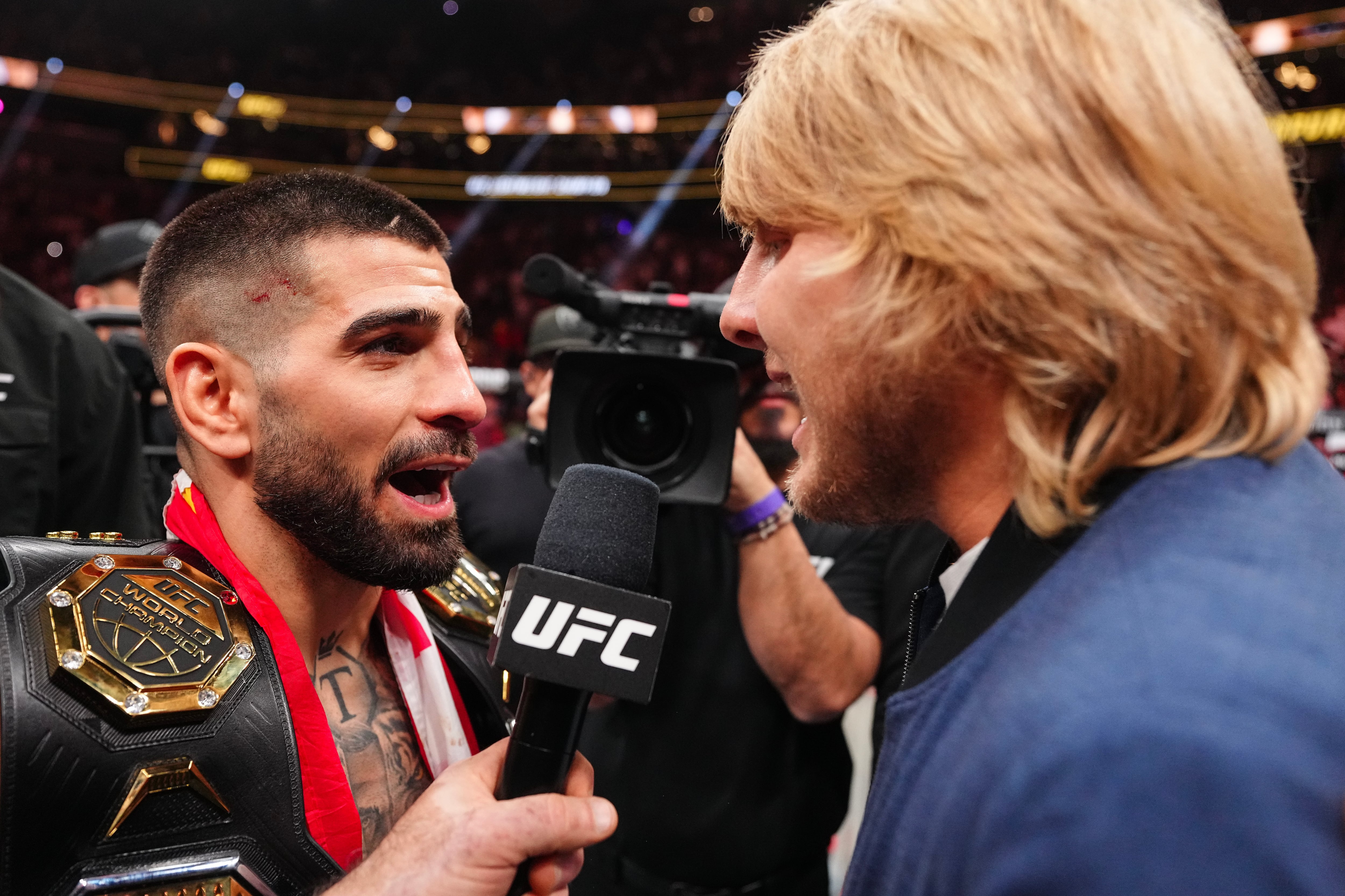 Ilia Topuria y Paddy Pimblett protagonizan un careo