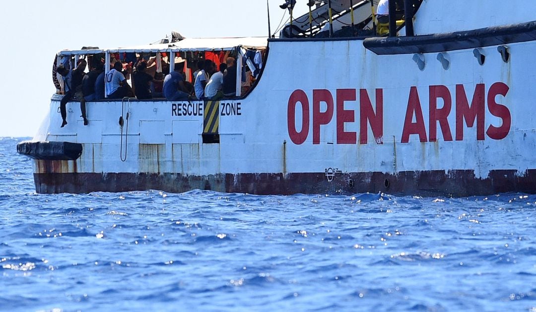 El barco de rescate Open Arms.