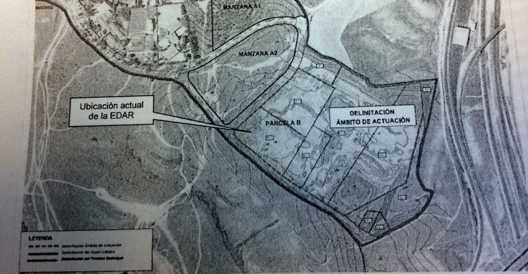 Plano de situación del ámbito de actuación de &#039;La Carrascosa&#039;