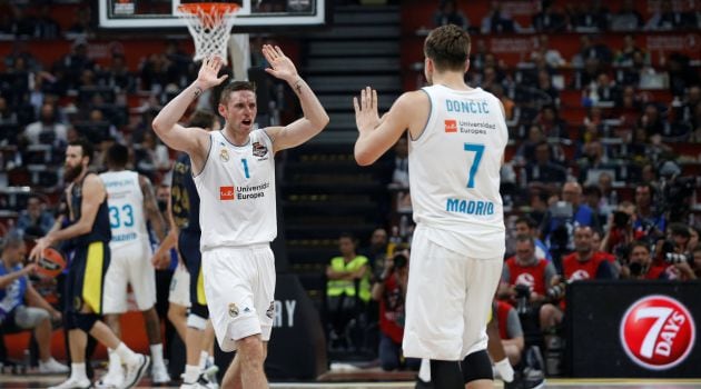 Causeur y Doncic, durante el partido