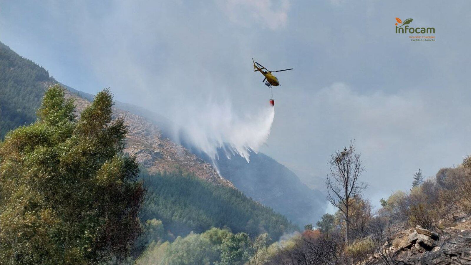 Incendio en el Pico del Lobo
