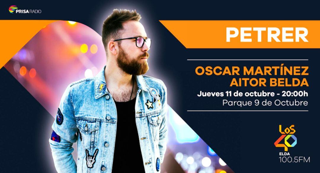 Durante la noche actuarán los Dj Oscar Martínez de Los 40 y Aitor Belda de Los 40 Elda