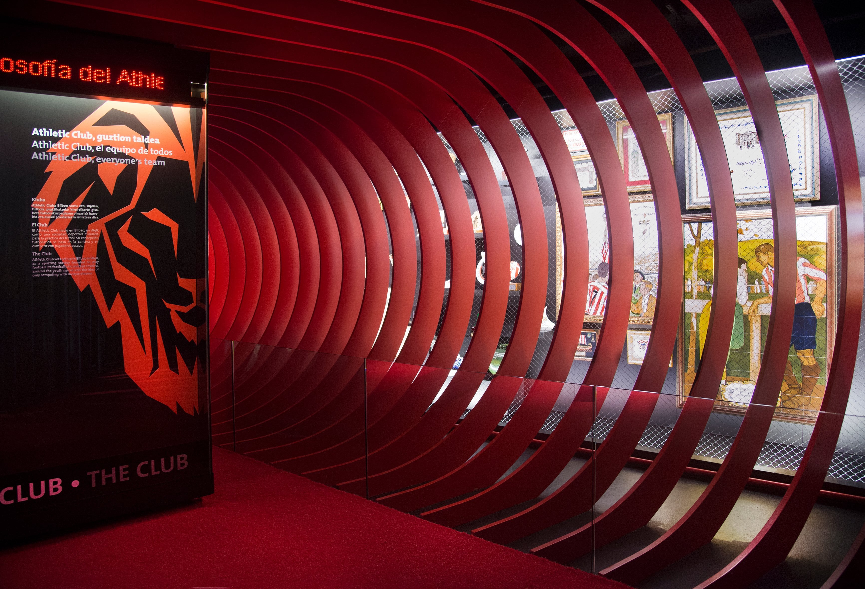 Vista interior del Athletic Club Museoa. / @athleticclub