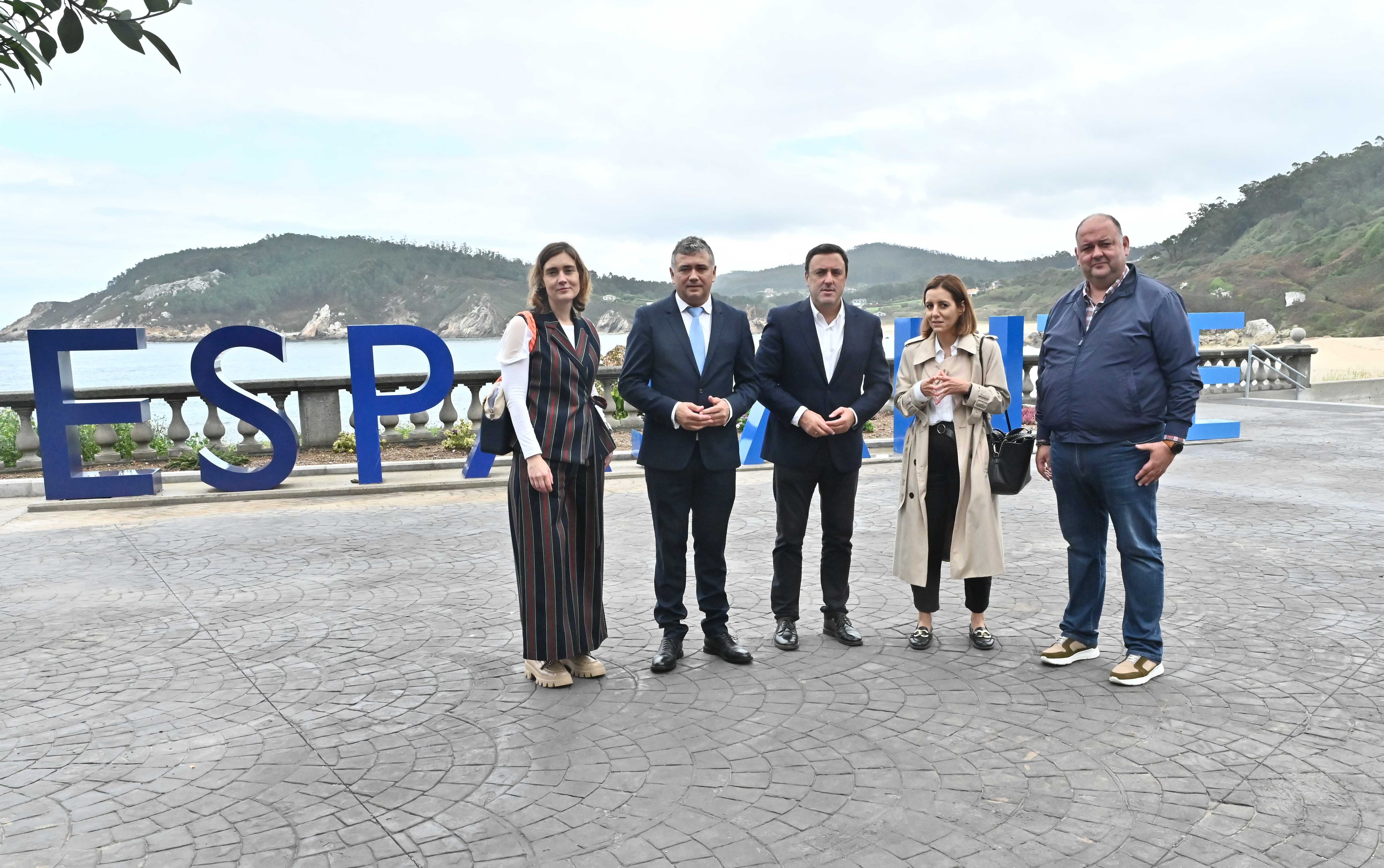 Valentín González Formoso, en su visita de este jueves a Espasante