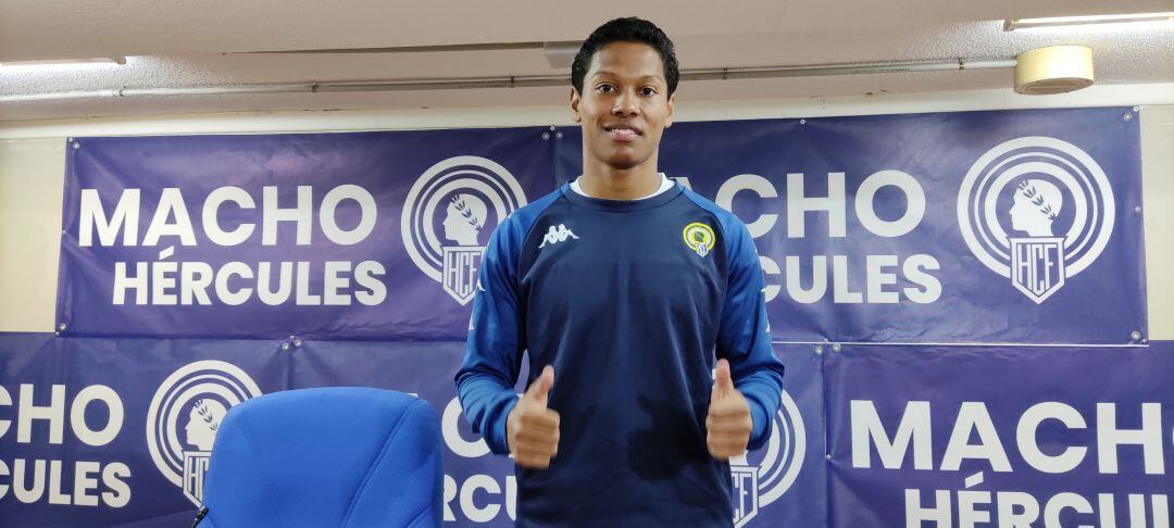 Darren Sidoel, en la sala de prensa del Rico Pérez