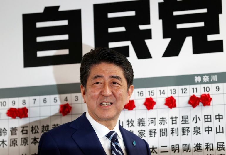 Shinzo Abe, primer ministro de Japón y líder del Partido Liberal Demócrata (PLD)