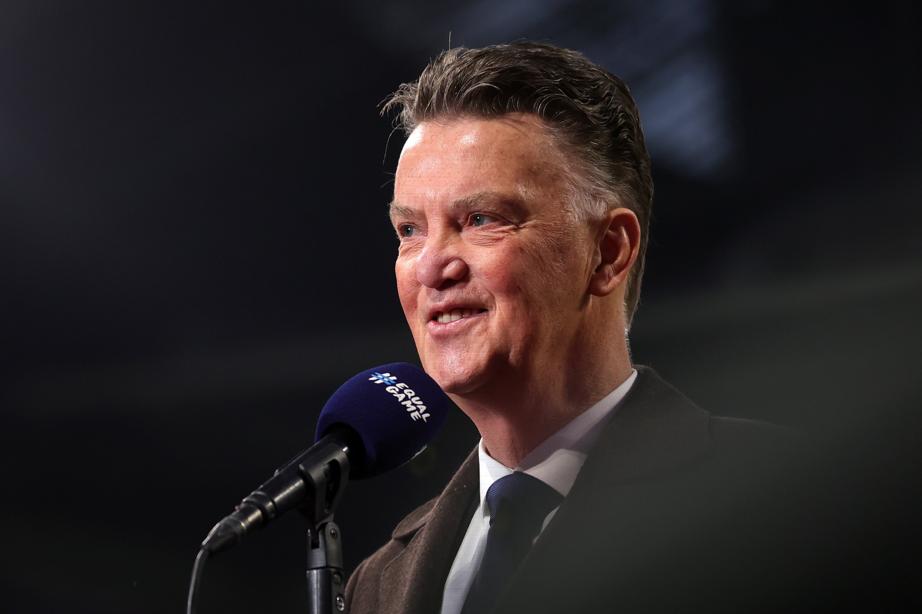 Louis van Gaal, durante una rueda de prensa