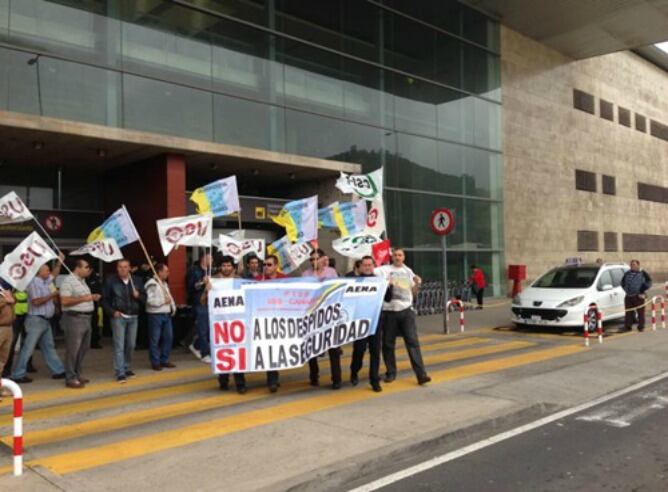Trabajadores de AENA