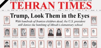 Portada del medio Tehran Times.