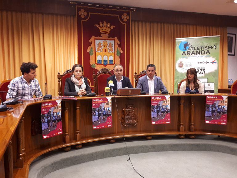 Imagen de la rueda de prensa de presentación de la prueba arandina.