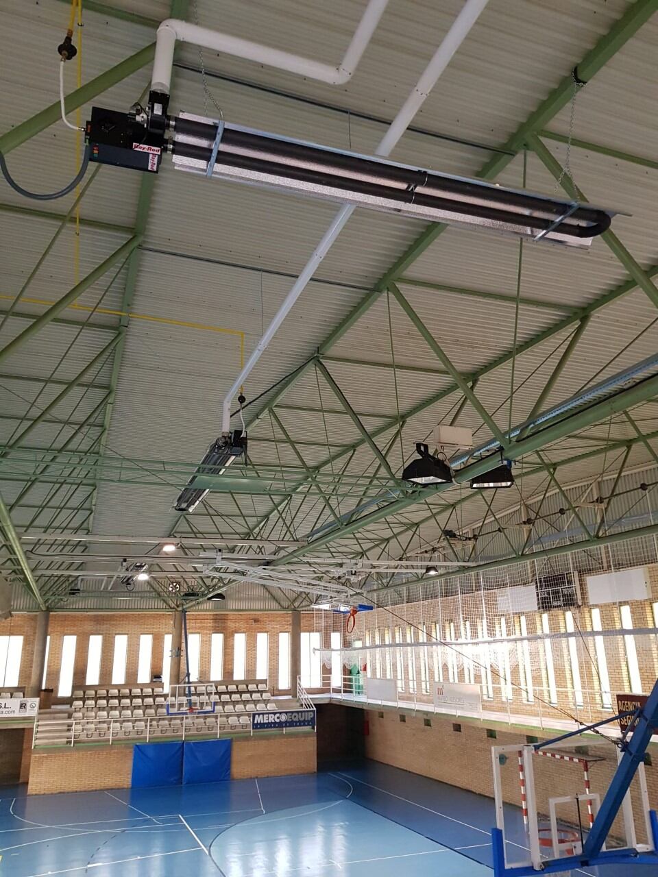 Climatización completa en el Pabellón Cortes de Aragón en Fraga