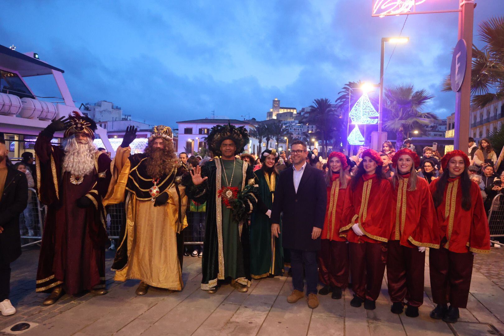 El alcalde de Ibiza ha dado la bienvenida a los Reyes Magos (Ayuntamiento)