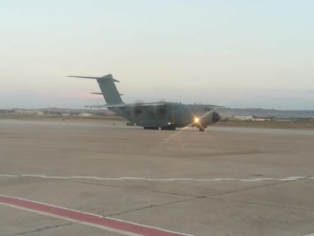 Llegada de uno de los A-400