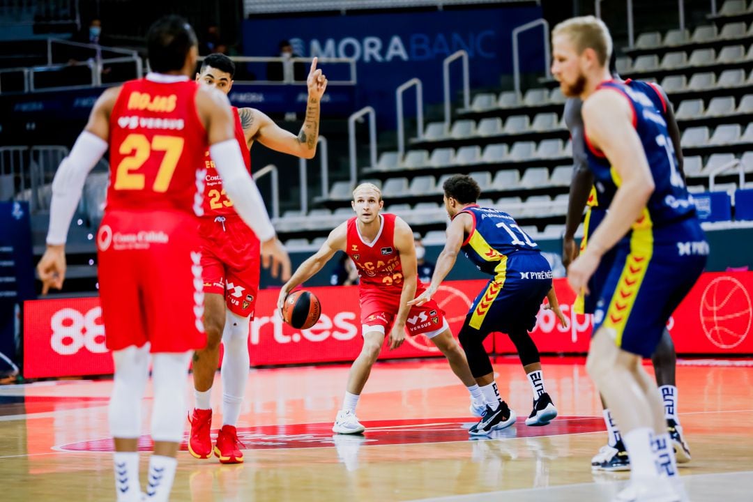 Conner Frankamp en el encuetro contra MoraBanc Andorra