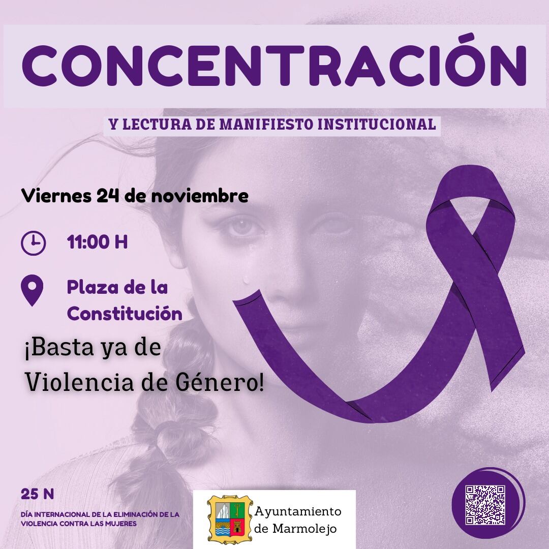 Concentración en Marmolejo por el 25N