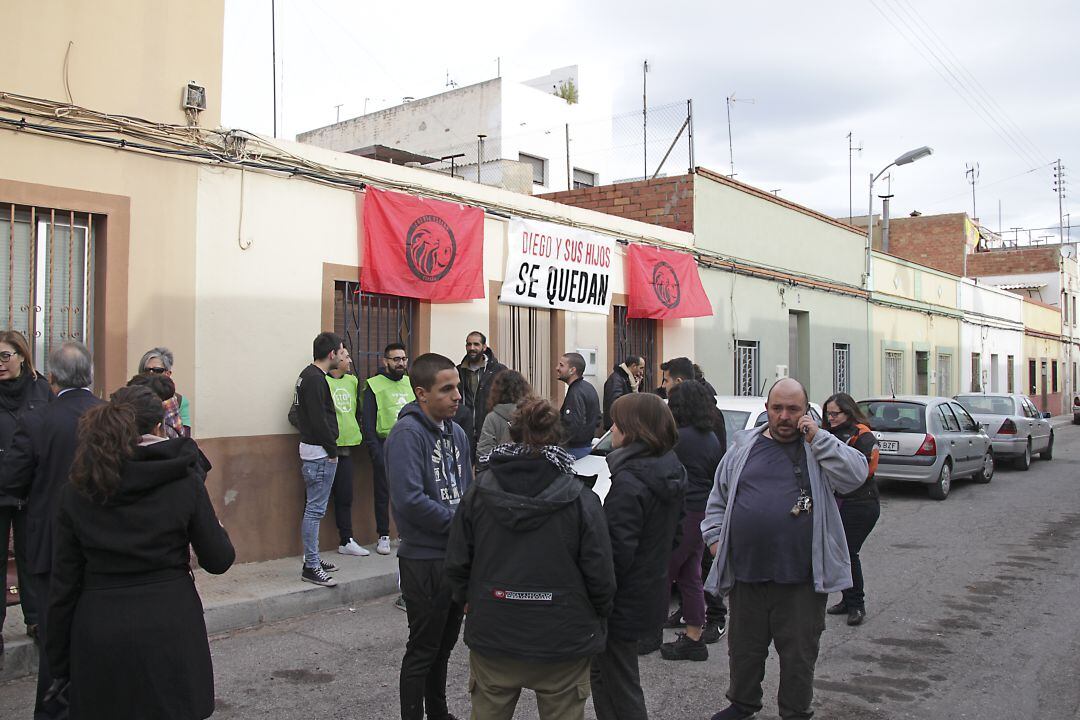 Movilización contra desahucio en Castelló. Imagen de archivo