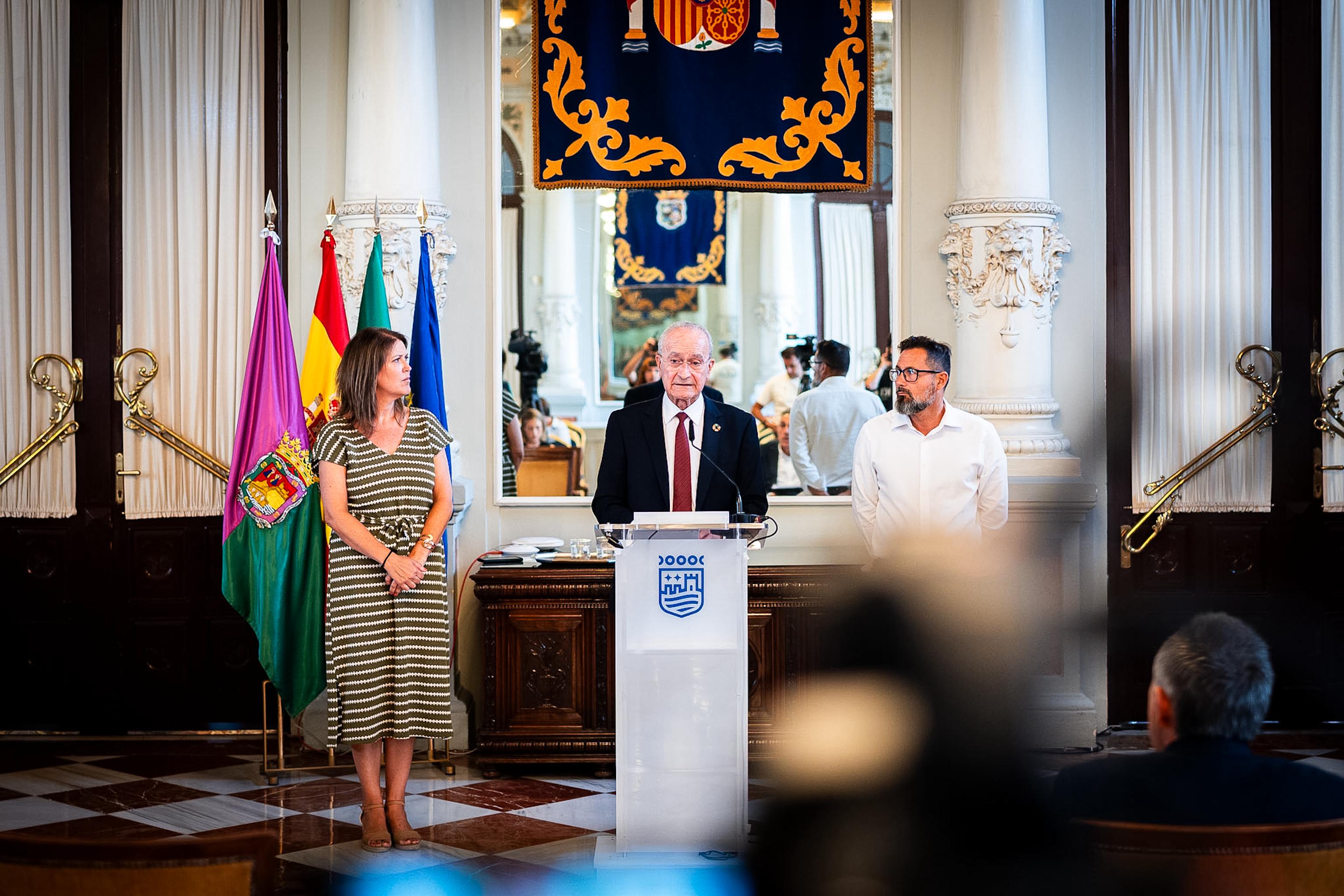 Un momento de la presentación del proyecto para la construcción de estos pisos en Málaga