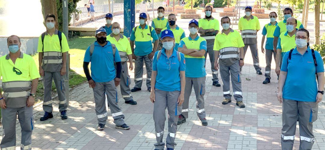 Nuevos trabajadores de limpieza