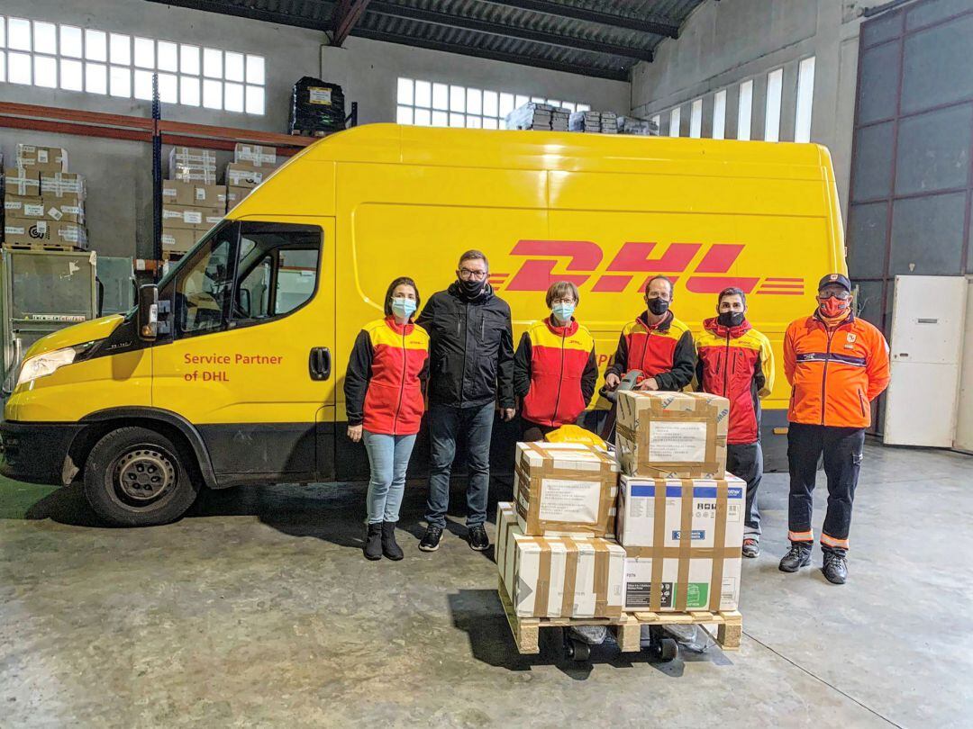 Enviament de material a La Palma