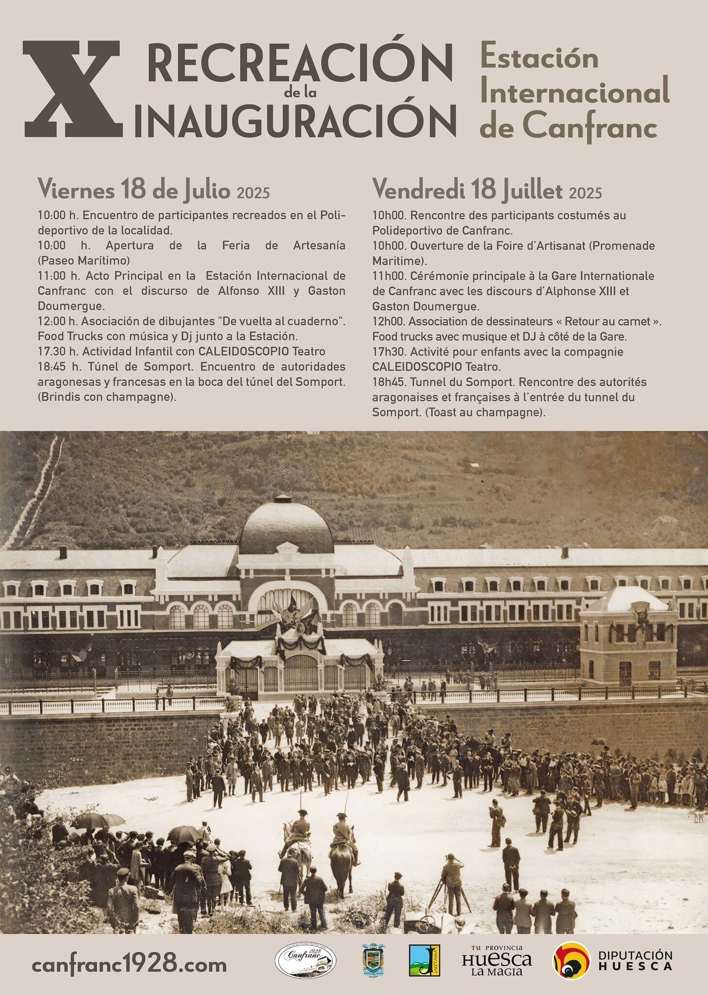 Un completo programa de actos previstos para la recreación