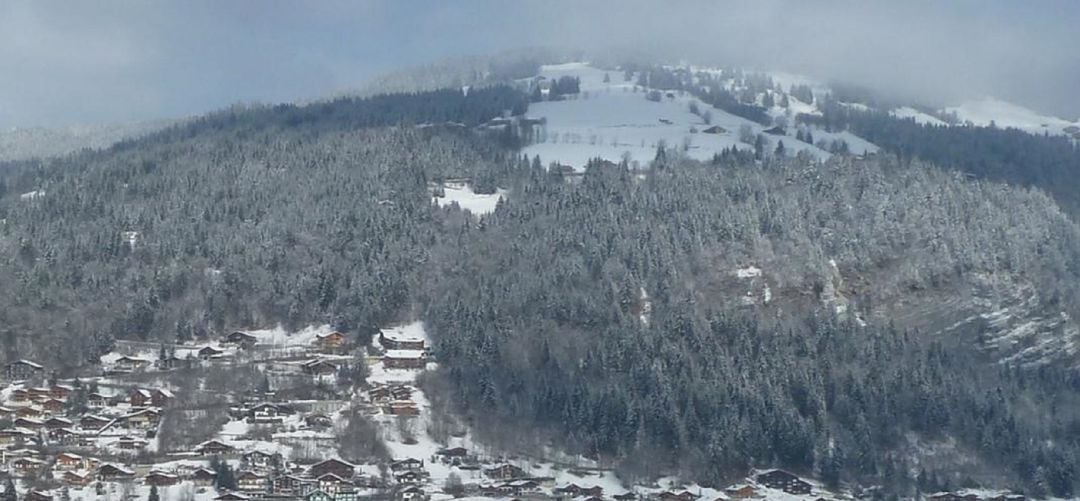 Nieve en la sierra norte de Madrid