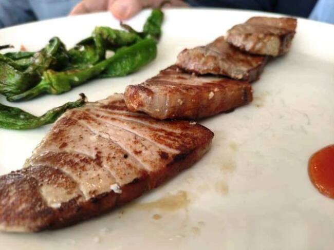 Ventresa de atún rojo de almadraba a la plancha