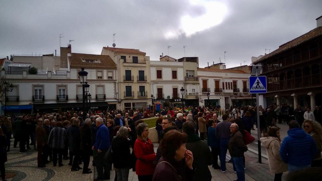 Imagen de la concentración por el hospital de Tomelloso