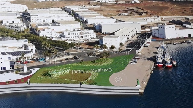 Recreación del parque propuesto en Arrecife.