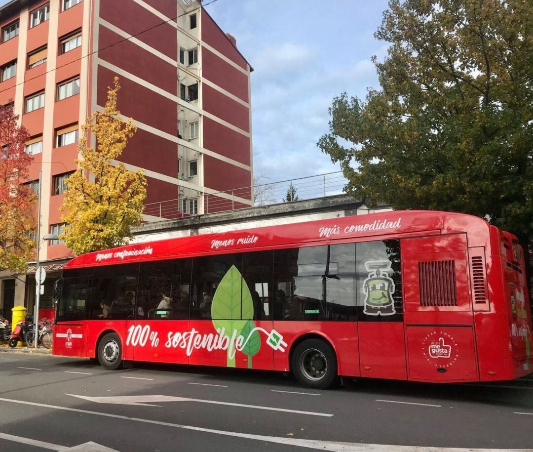 Uno de los autobuses de la ciudad de Irun